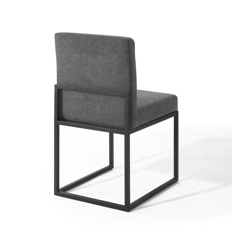 Latitude Run® Carriage Dining Chair Upholstered Fabric (Set of 2)