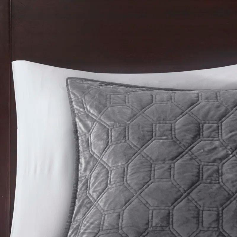 Madison Park Harper 3 Piece Velvet Quilt Set