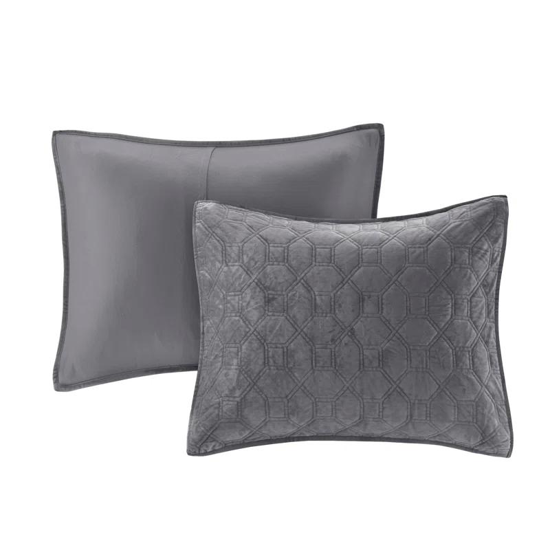 Madison Park Harper 3 Piece Velvet Quilt Set
