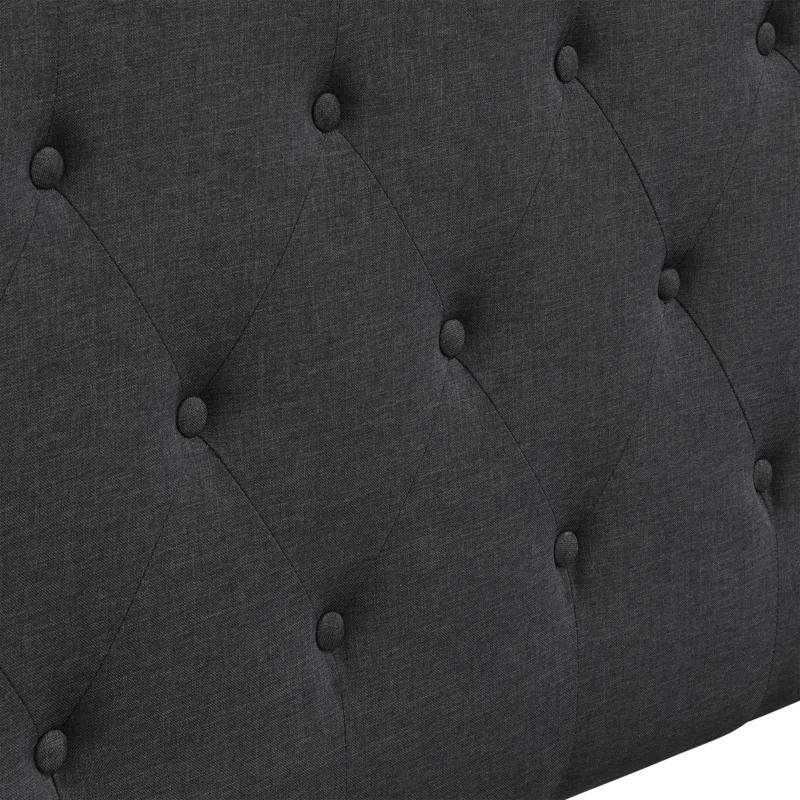 Elle Decor Amery Elle Décor Diamond Stitched Tufted Headboard with Padded Button-Tufting