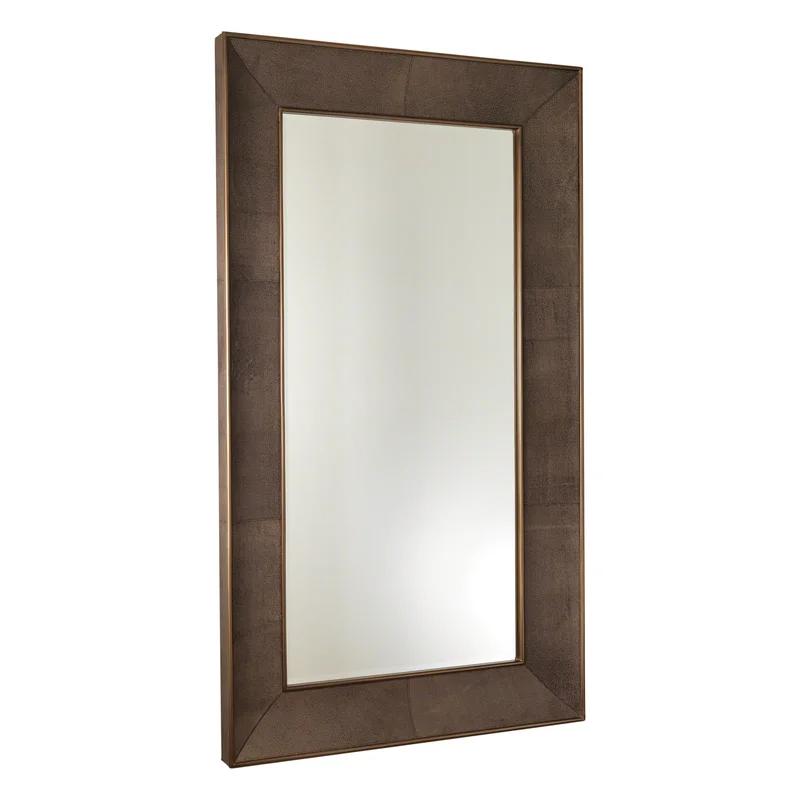 Churchill Bronze and Gold Rectangular Floor Mirror