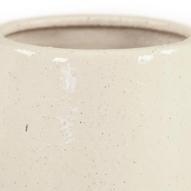 Zentique Ceramic Vase with Distressed Glazed Finish