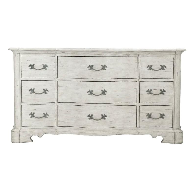 Mirabelle Off-White 9-Drawer French Country Dresser