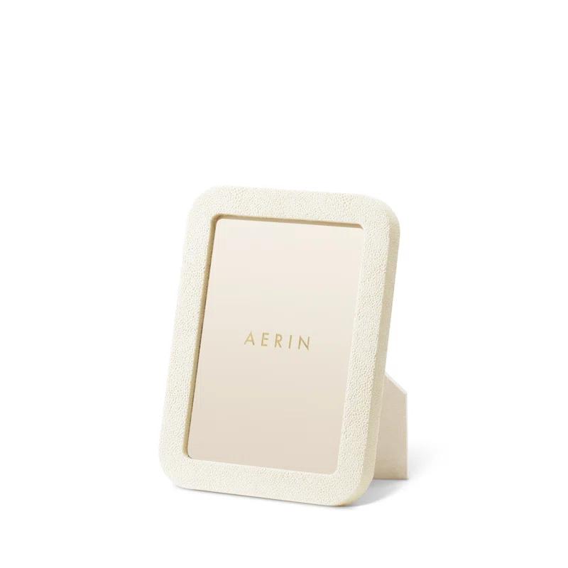 AERIN Shagreen Leather Picture Frame