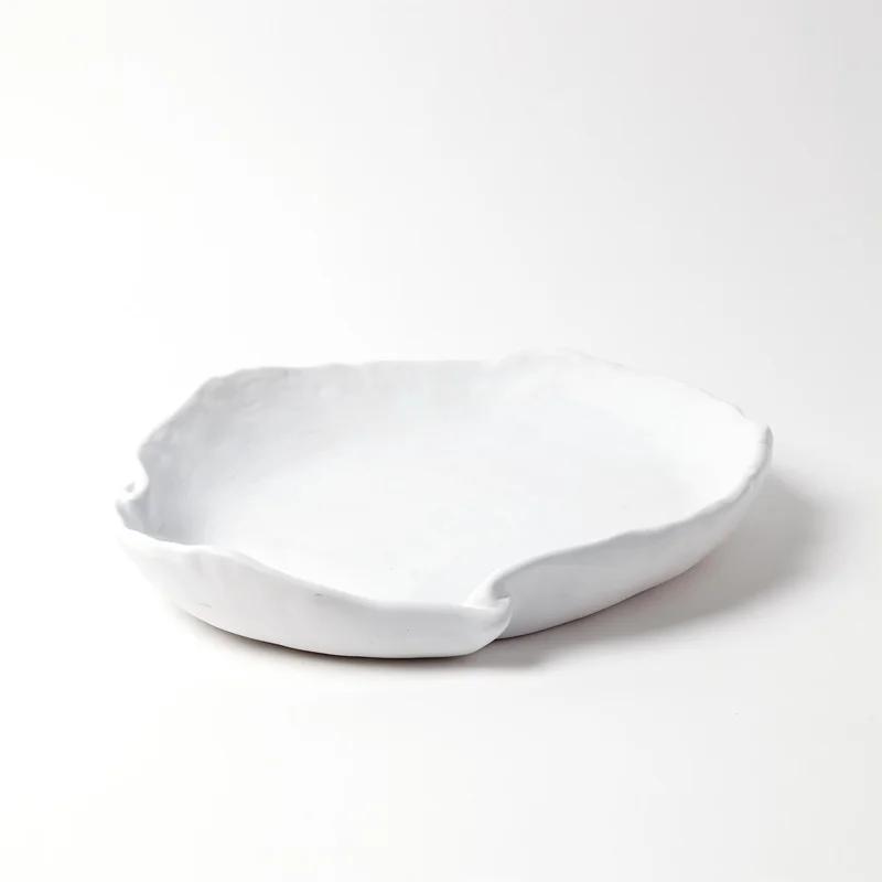 Matte White Ceramic Decorative Table Bowl