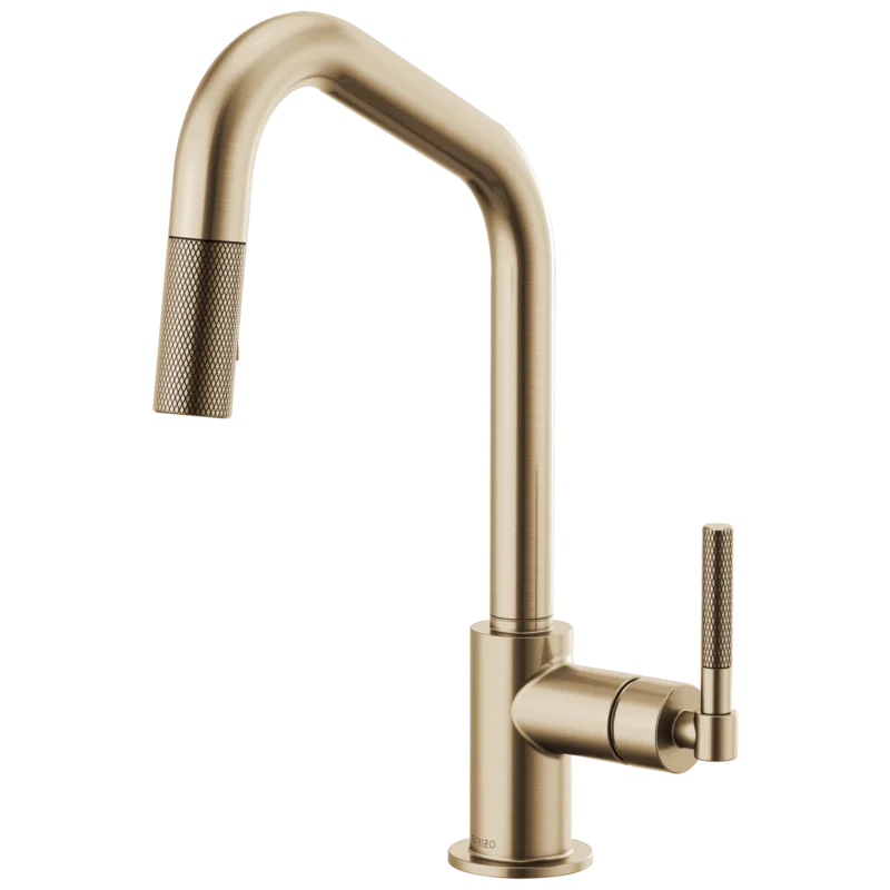 Modern Nickel Pull-Out Spray Kitchen Faucet in Stainless Steel