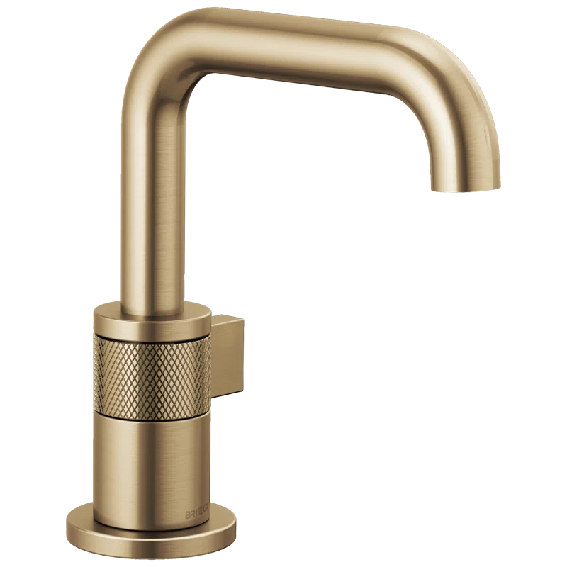 Polished Nickel 7 5/8" Modern Single Hole Brass Faucet