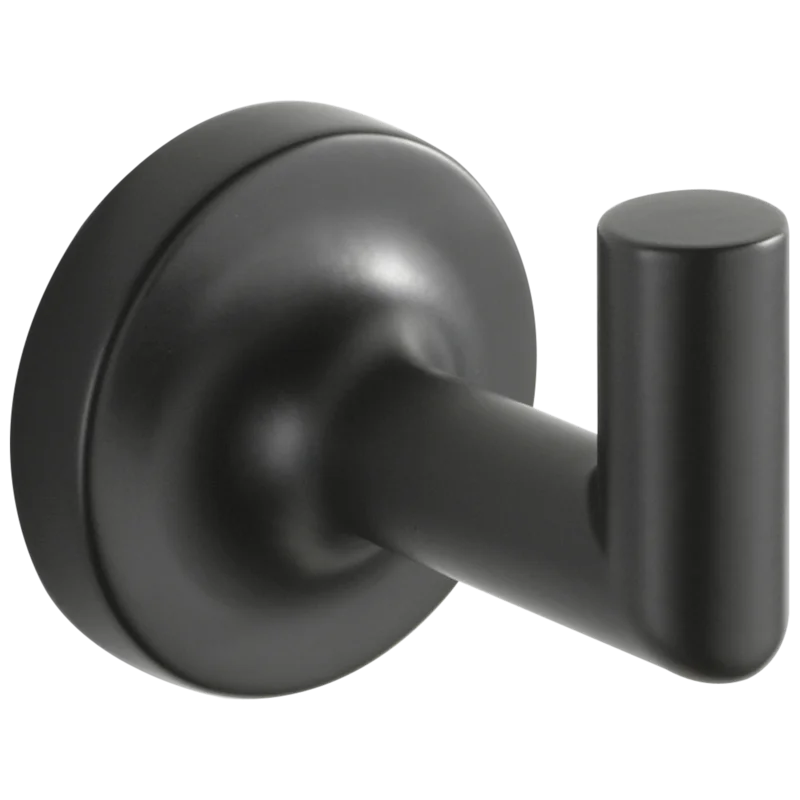 Matte Black Modern Single Robe Hook