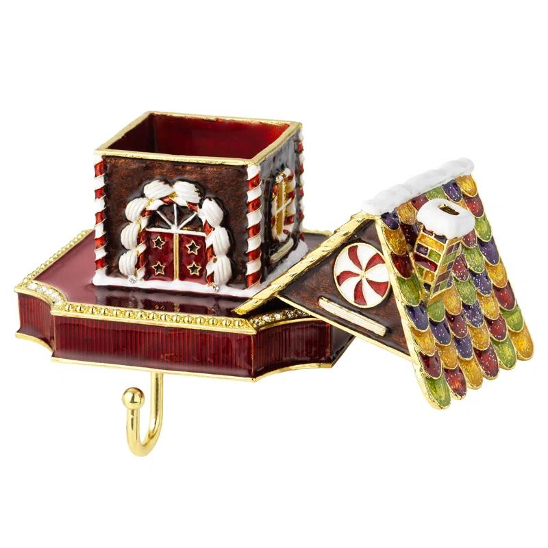 Holiday Gingerbread Box Stocking Holder