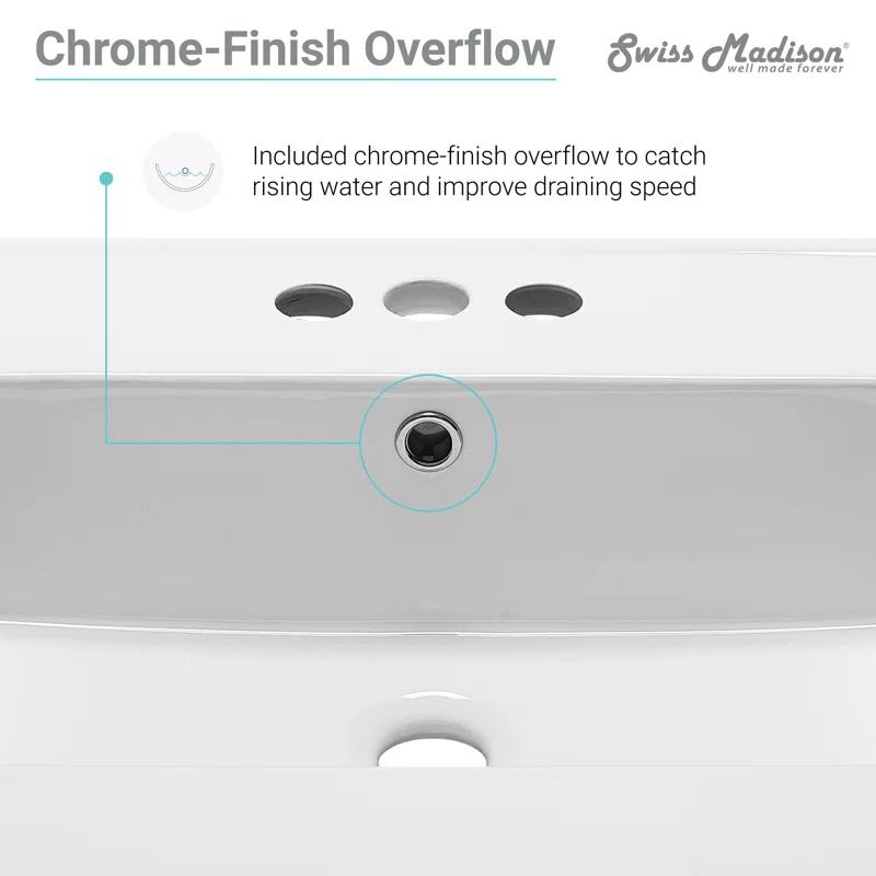 Ceramic 24" Single Bathroom Vanity Top