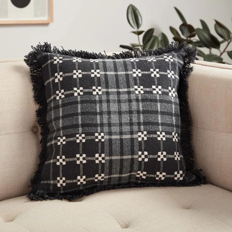 Auwe Plaid Cotton Pillow Cover