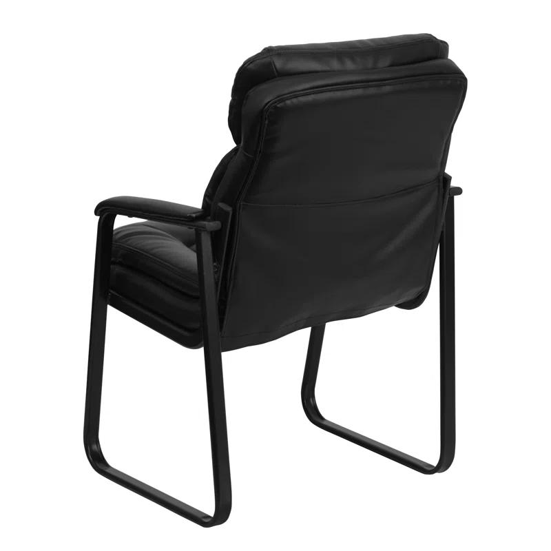Flash Furniture Isla Modern LeatherSoft Executive Side Reception Chair with Sled Base by Flash Furniture