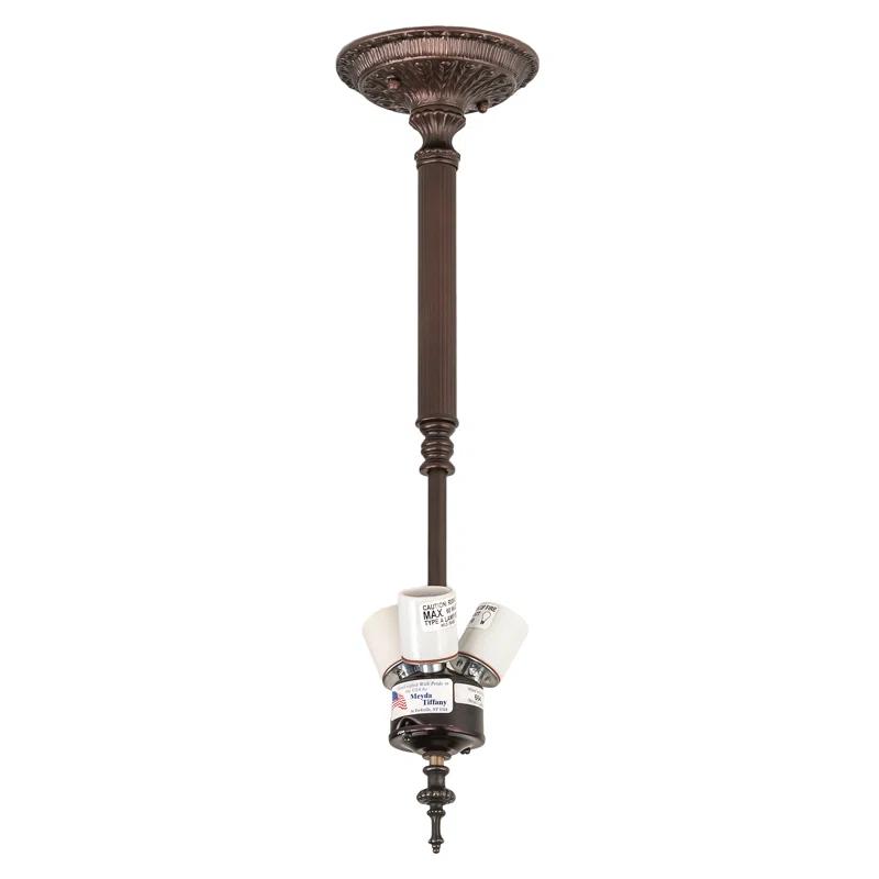 Meyda Tiffany - 77801 - Three Light Inverted Pendant - Delta - Mahogany Bronze