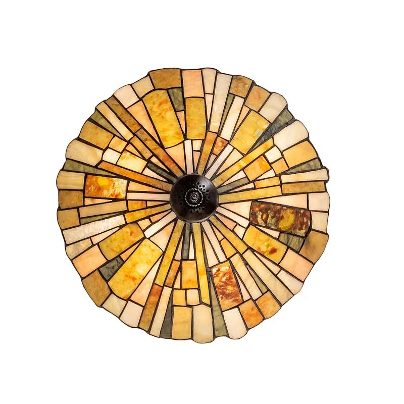 Meyda Tiffany - 77801 - Three Light Inverted Pendant - Delta - Mahogany Bronze