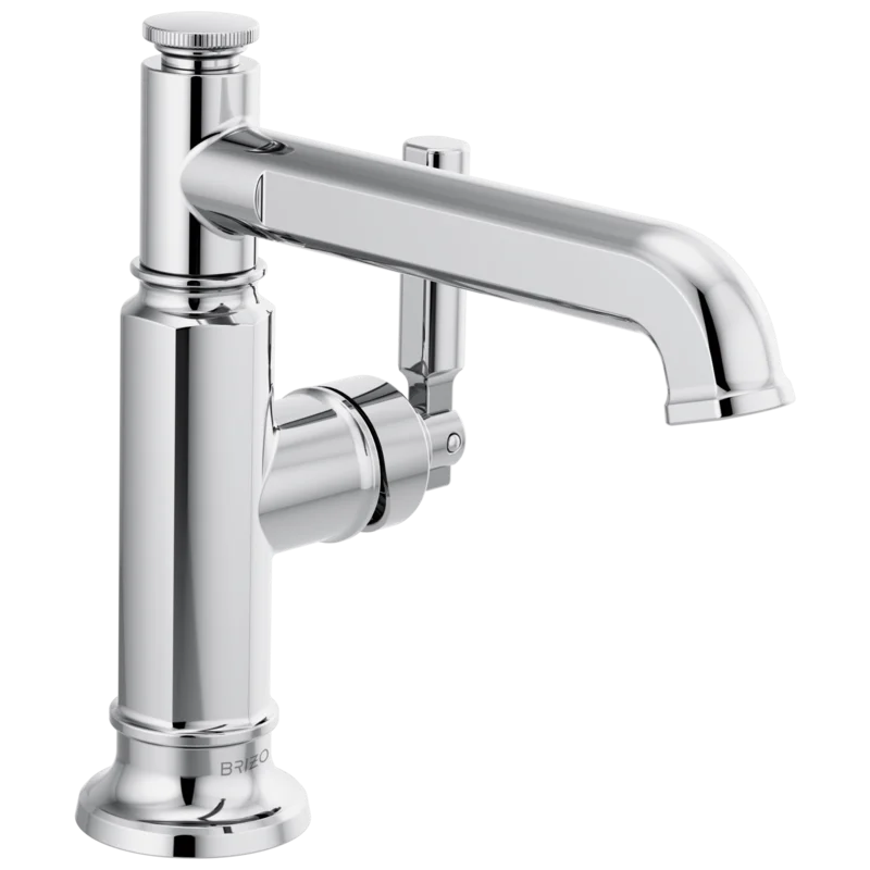 SleekStream Chrome 7'' Modern Single-Handle Brass Bathroom Faucet