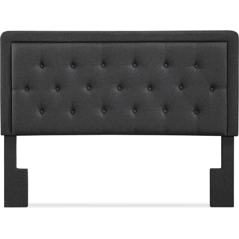 Elle Decor Amery Elle Décor Diamond Stitched Tufted Headboard with Padded Button-Tufting