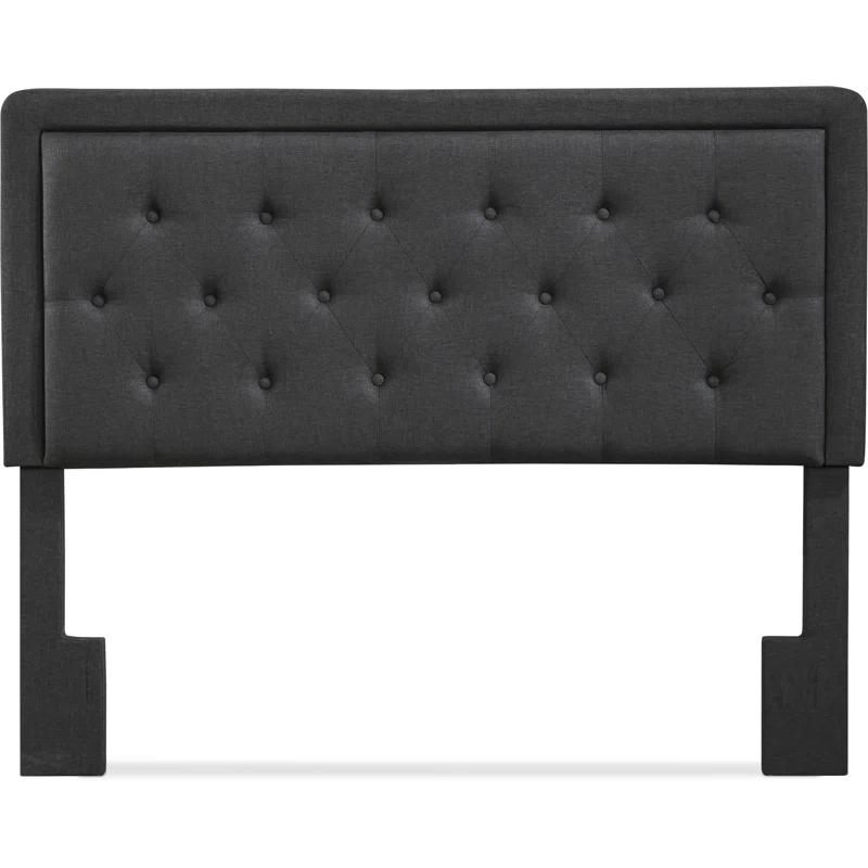 Elle Decor Amery Elle Décor Diamond Stitched Tufted Headboard with Padded Button-Tufting