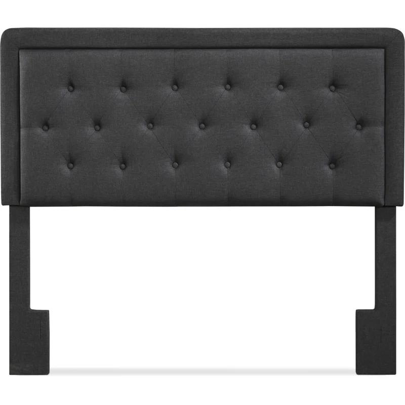 Elle Decor Amery Elle Décor Diamond Stitched Tufted Headboard with Padded Button-Tufting