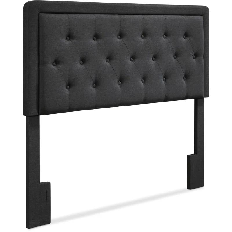 Elle Decor Amery Elle Décor Diamond Stitched Tufted Headboard with Padded Button-Tufting