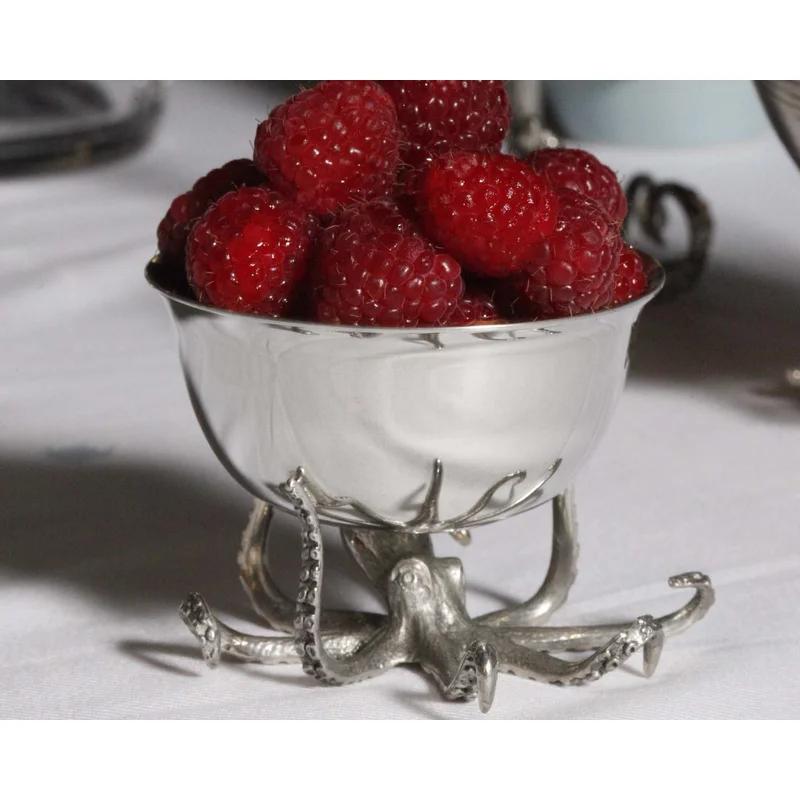Cape Cod Mini Octopus Handcrafted Stainless Steel Serving Bowl