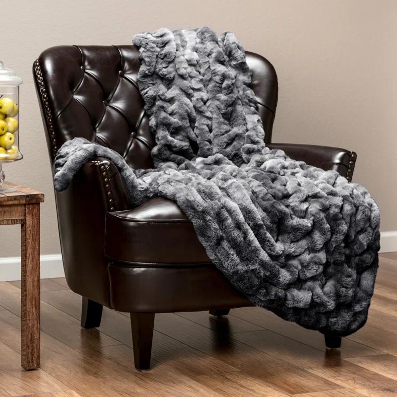 Chanasya Faux Fur Throw