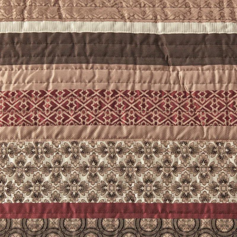 Madison Park Princeton Jacquard Quilt Set with Throw Pillows