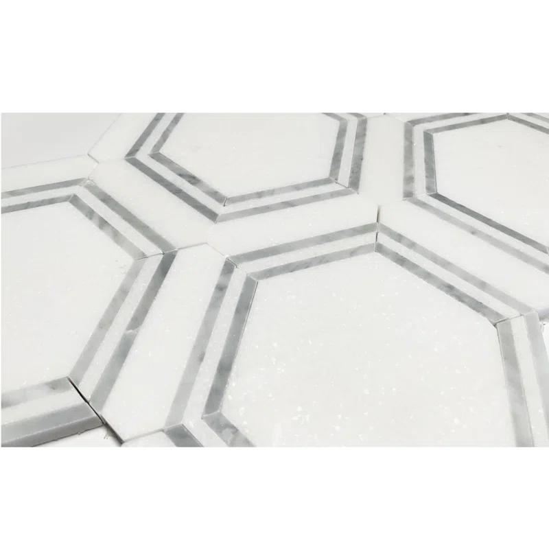 Marble Honeycomb Mosaic Wall & Floor Tile