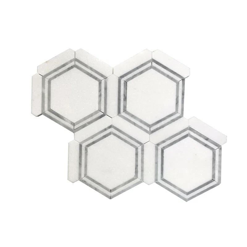 Marble Honeycomb Mosaic Wall & Floor Tile