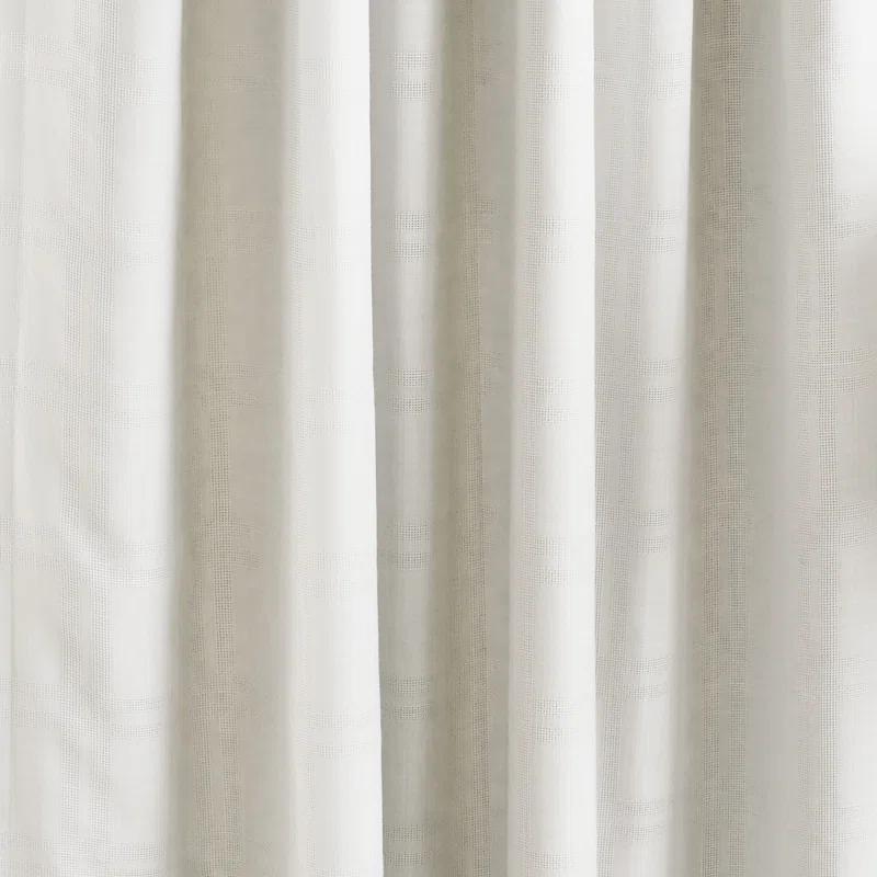 Martha Stewart Bedford Plaid Max Blackout Rod Pocket Cloud Curtain Panel Pair (Set of 2)