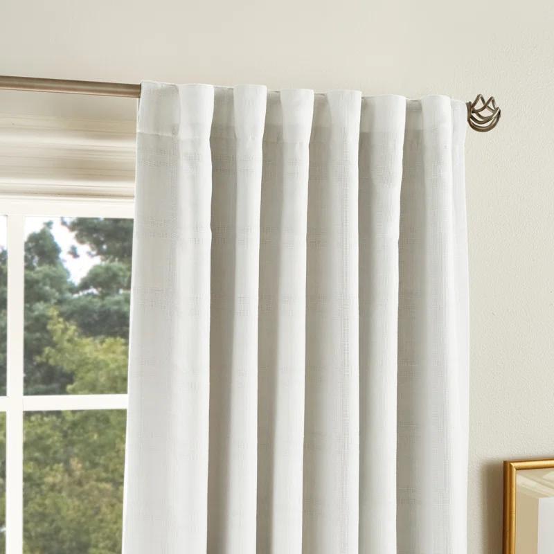 Martha Stewart Bedford Plaid Max Blackout Rod Pocket Cloud Curtain Panel Pair (Set of 2)