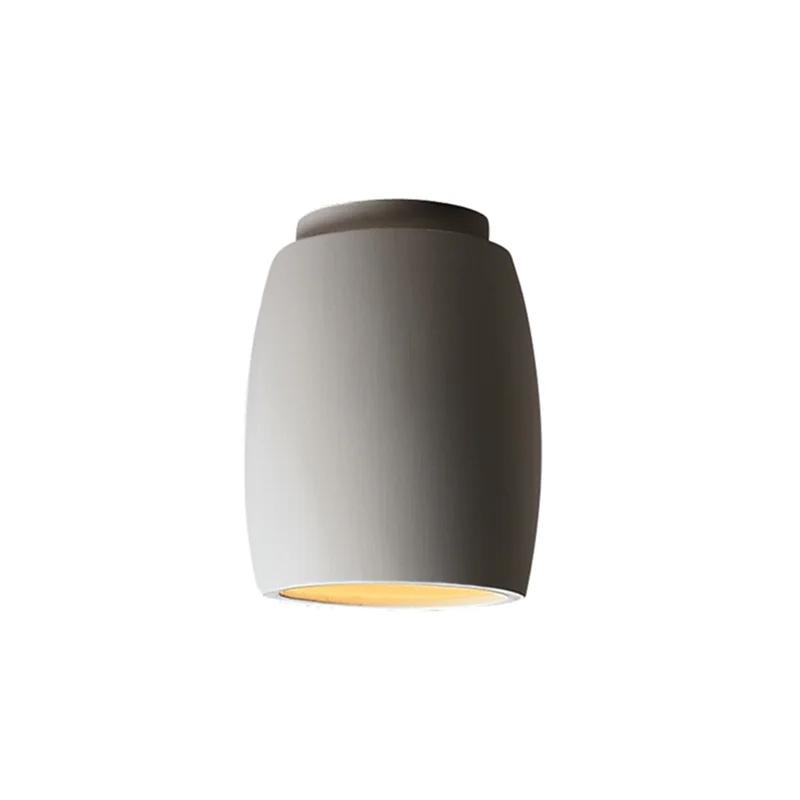 Bisque Curved Ceramic 9'' LED Flush Mount for Indoor/Outdoor