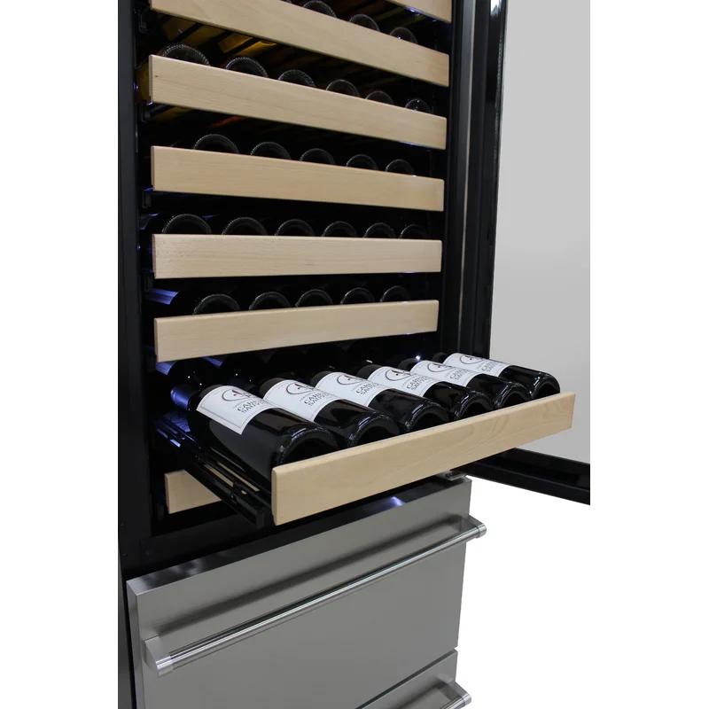 Elegant 155-Bottle Dual-Zone Freestanding Wine & Beverage Cooler with LED Lighting