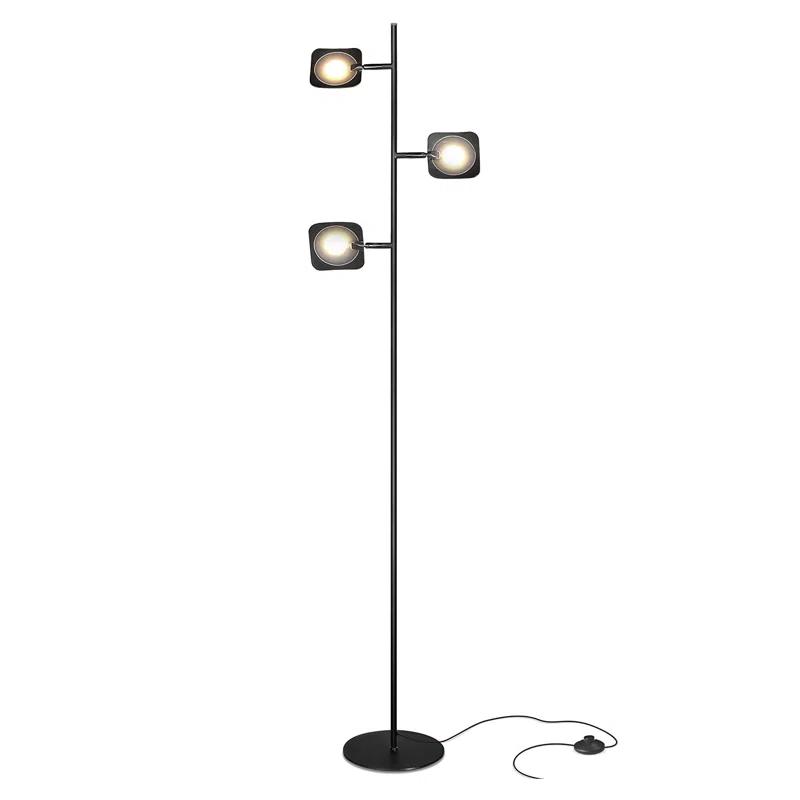 Brightech Tree Industrial LED 3-Way Dimming Floor Lamp with 3 Adjustable Spot Lights