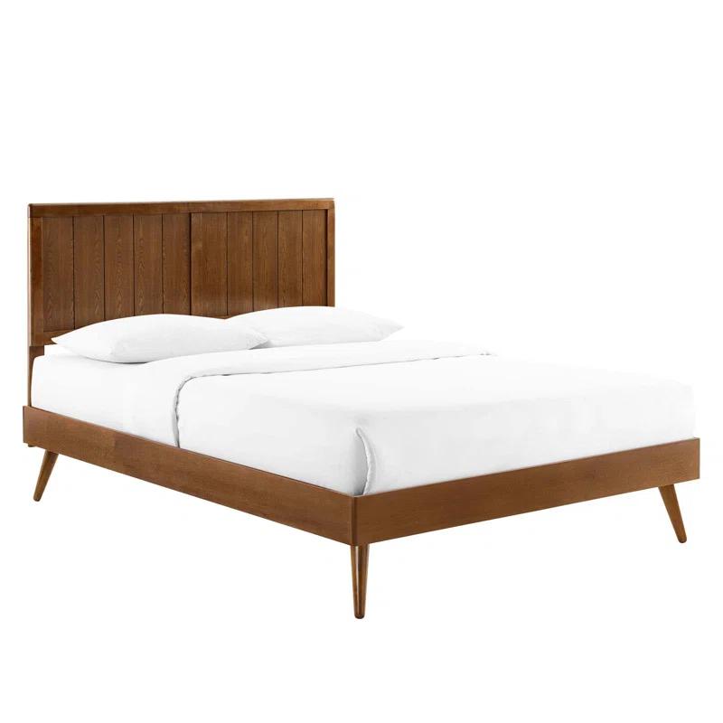 Modway Alana Wood Platform Bed with Splayed Legs