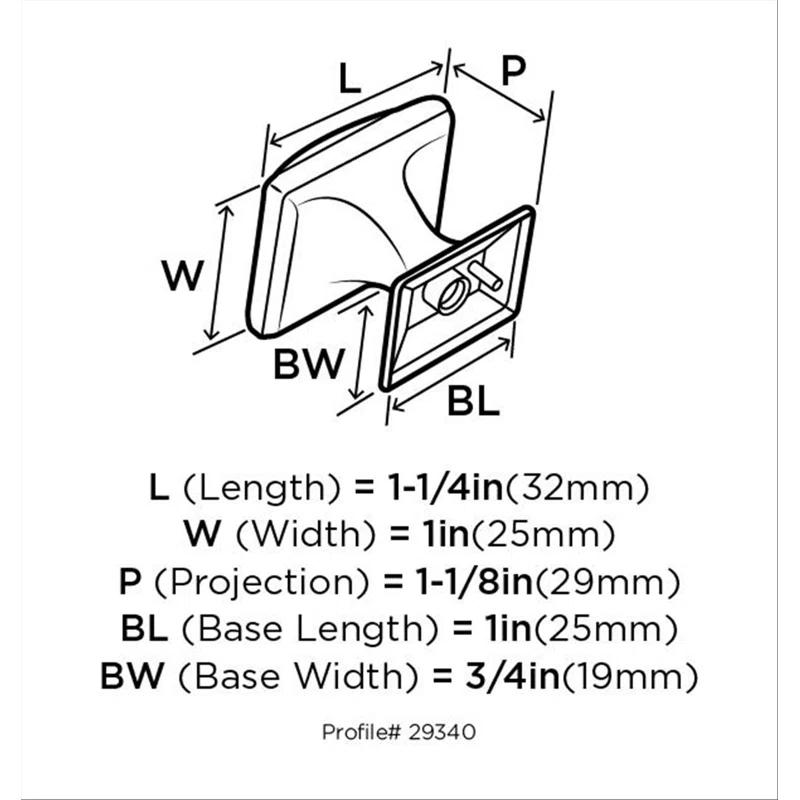 Candler Rectangle Knob Multipack