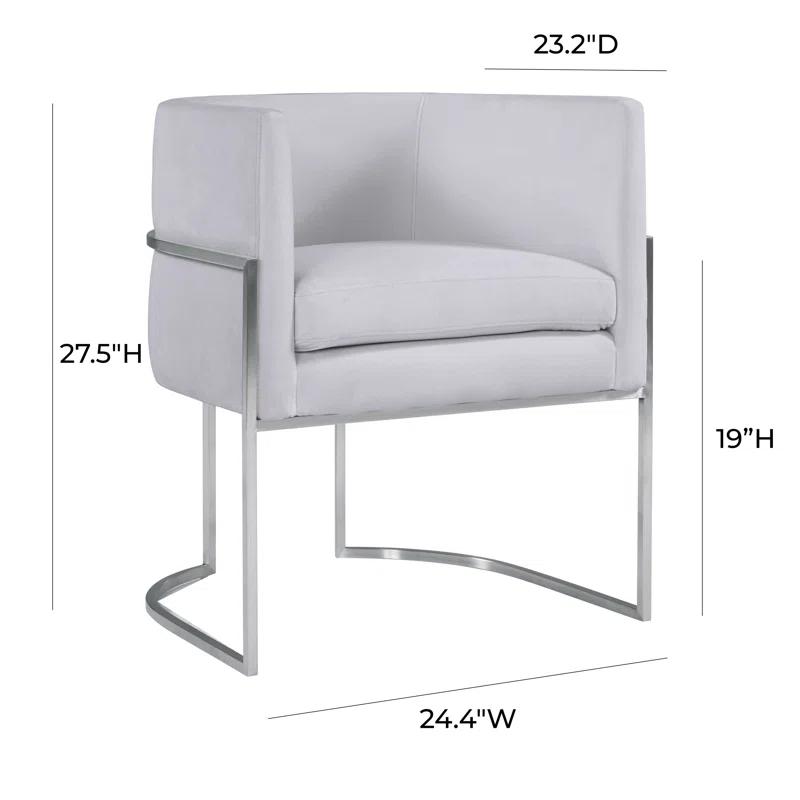 Giselle Velvet Upholstered Armchair