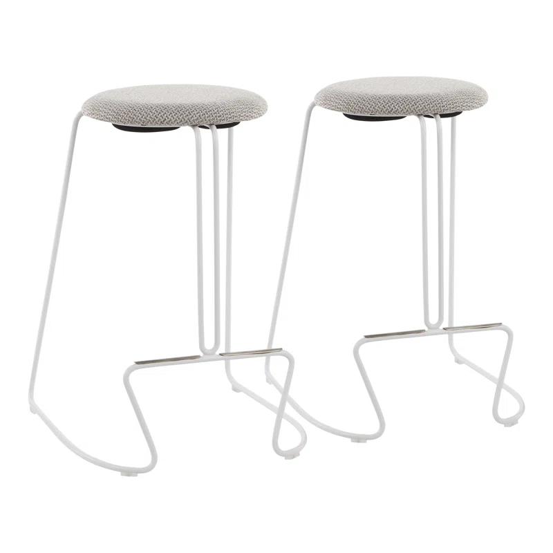 Premo Upholstered Counter Stool with Metal Frame