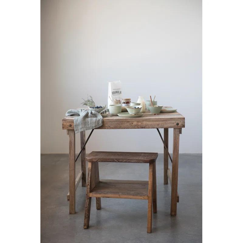 Steelside™ Elkanah Solid Wood Dining Table