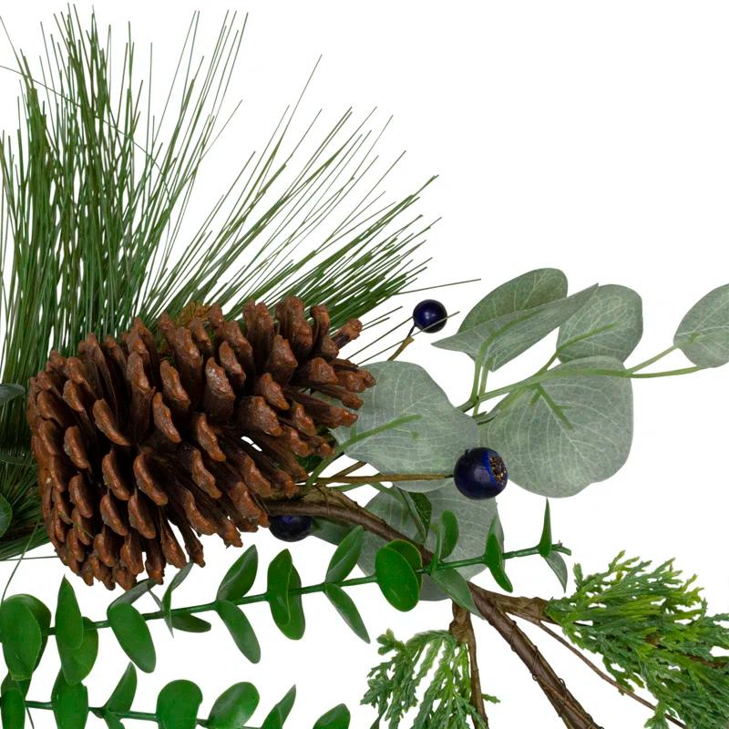 Northlight Seasonal 5ft Blueberry Eucalyptus Pine Artificial Christmas Garland - Unlit