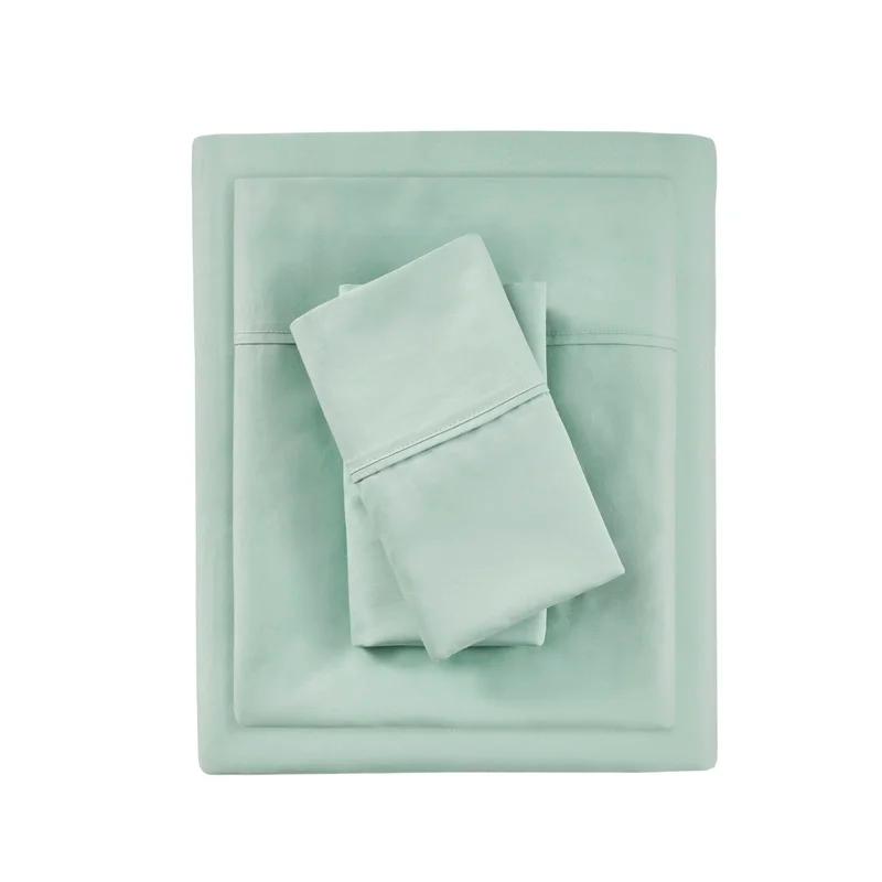 Seafoam Queen 1000 Thread Count Cotton-Polyester Cooling Sheet Set