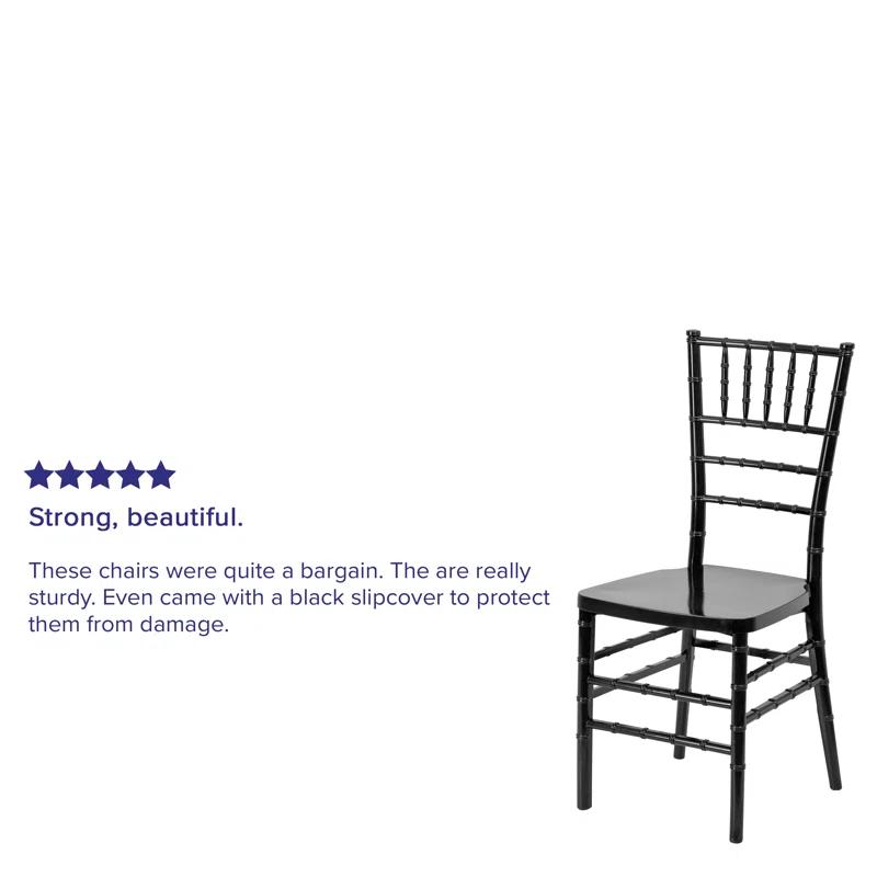 Flash Furniture Emma Premium Series Resin Stacking Chiavari Chair (Set of 2)