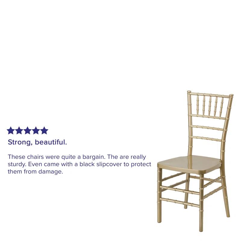 Flash Furniture Emma Premium Series Resin Stacking Chiavari Chair (Set of 2)