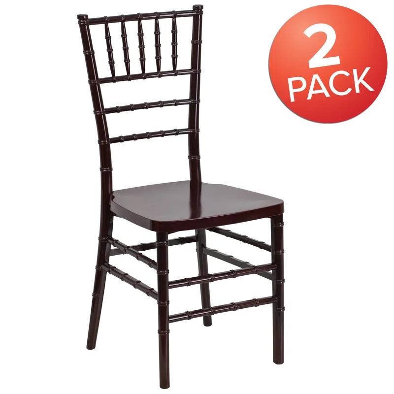Flash Furniture Emma Premium Series Resin Stacking Chiavari Chair (Set of 2)