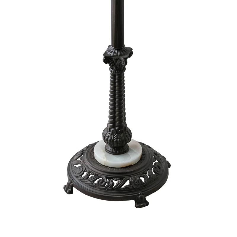 27821 Meyda 62" High Tiffany Rosebush Floor Lamp