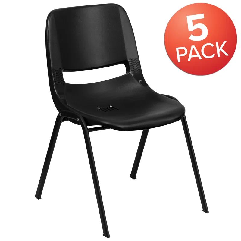 Flash Furniture Keaton Plastic Stacking Shell School Chairs (Set of 5)