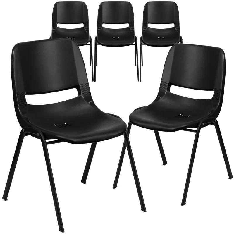 Flash Furniture Keaton Plastic Stacking Shell School Chairs (Set of 5)