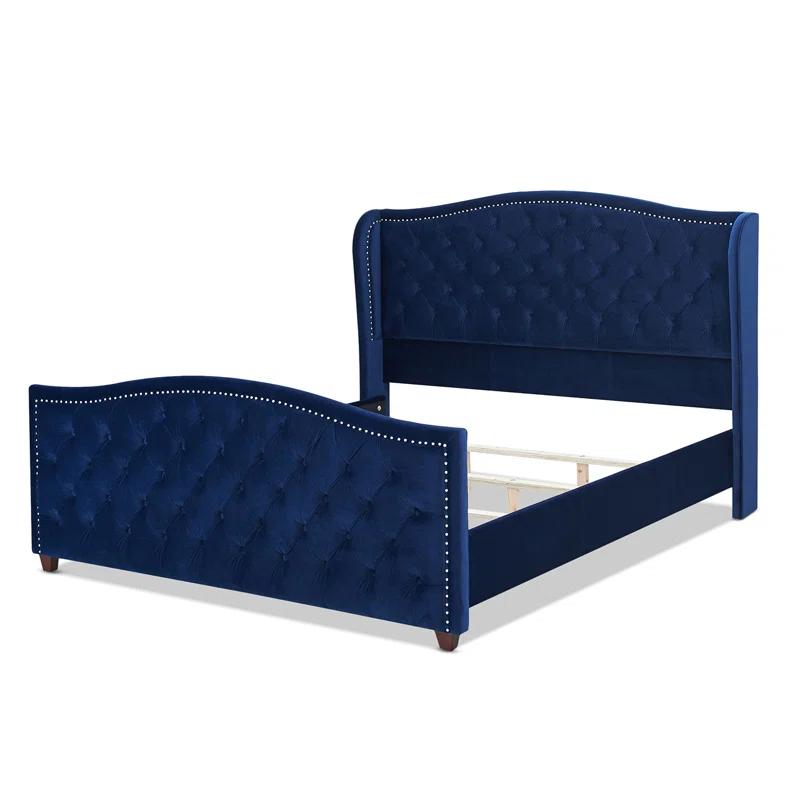 Coleman Upholstered Wingback Bed