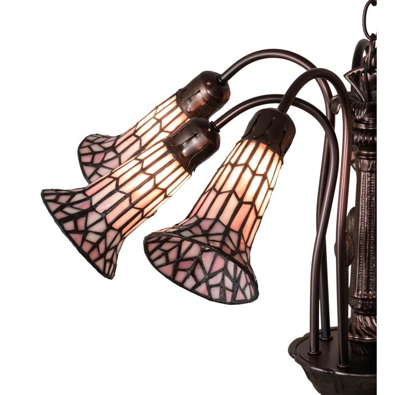 Meyda Tiffany 236532 Stained Glass 7 Light 26" Wide Chandelier - MultiColor