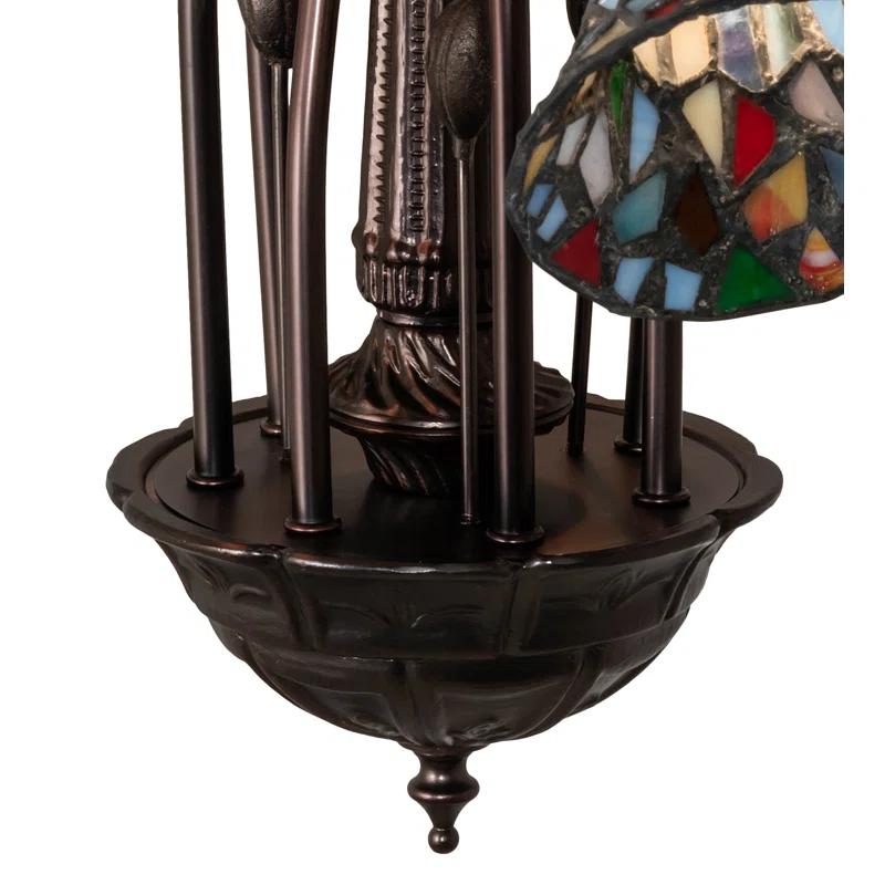 Meyda Tiffany 236531 Stained Glass 7 Light 26" Wide Chandelier - MultiColor