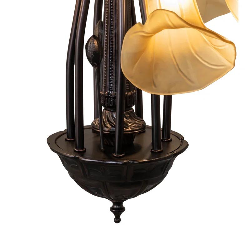 Meyda Tiffany 236538 Tiffany Pond Lily 7 Light 26" Wide Chandelier - MultiColor